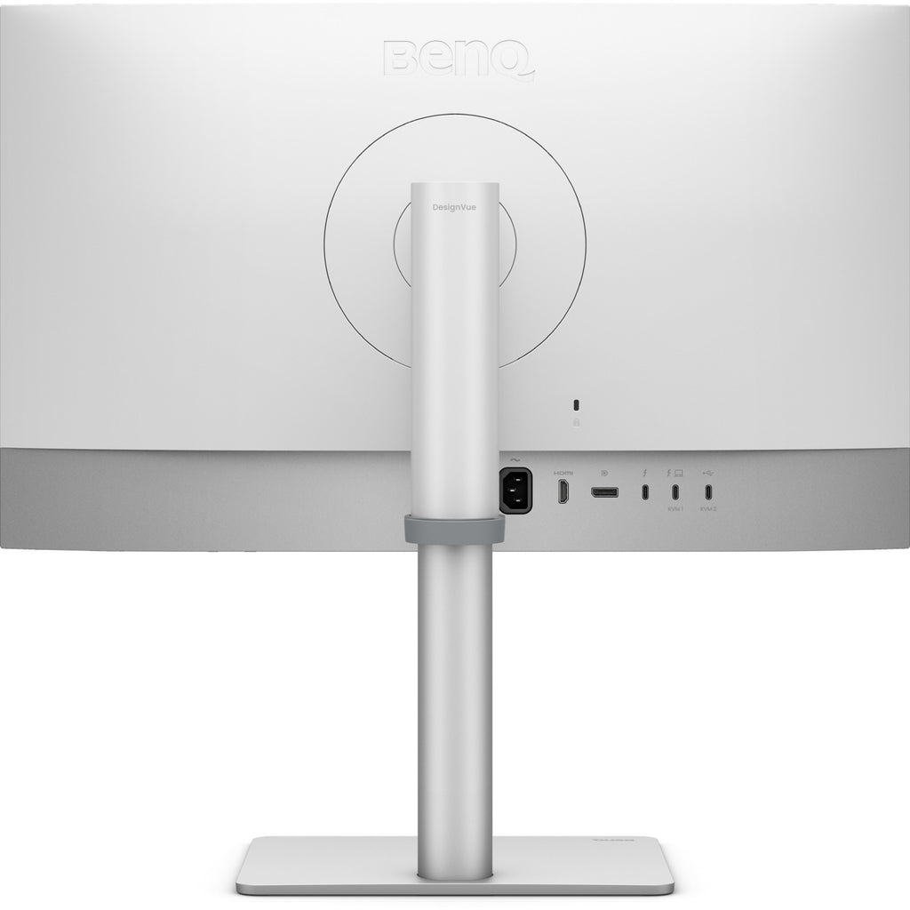 Benq pd2730s 27 5k ultra hd monitor (wit zilver, 1x displayport, 1x hdmi, 2x usb-c, 3x usb-a, 2x thunderbolt)