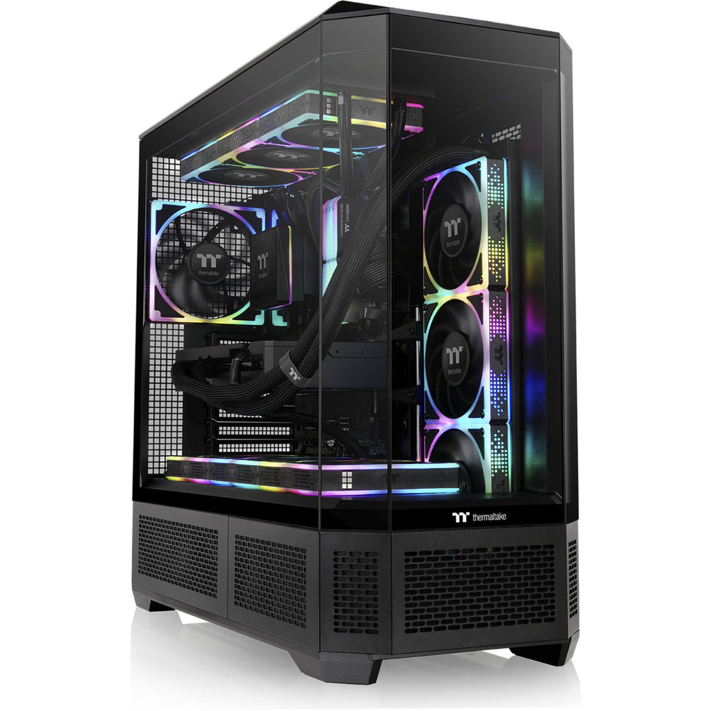 Thermaltake view 600 tg big tower behuizing (zwart | 2x usb-a | 1x usb-c | tempered glass)