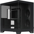 Fractal design pop 2 vision midi tower behuizing (zwart | 1x usb-a | 1x usb-c | tempered glass)
