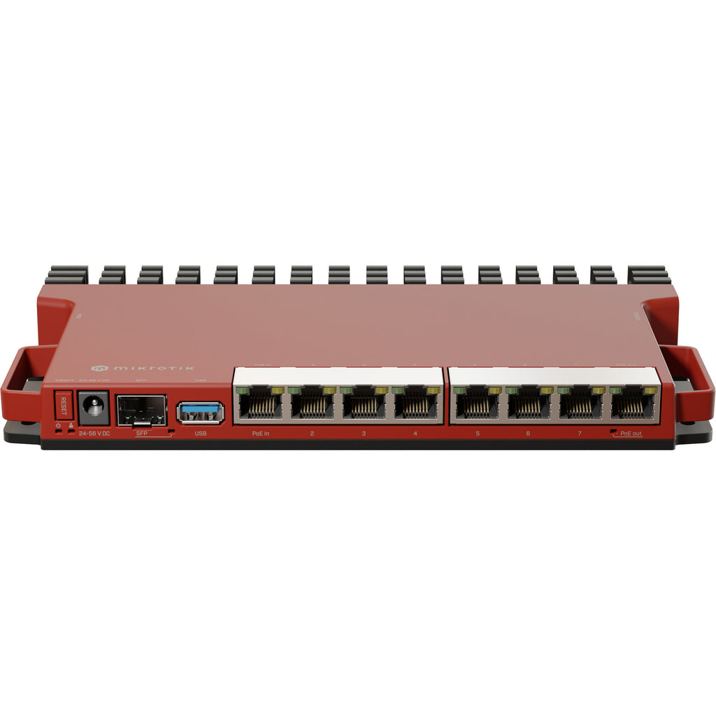 Mikrotik l009uigs-rm router (donkerrood, qualcomm ipq-5018 cpu, poe, sfp)