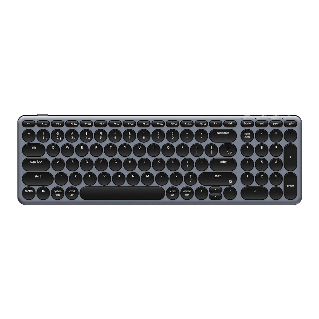 Keychron b4 pro-k1 toetsenbord (grijs, us lay-out (qwerty), scissor switches, 96%, abs keycaps, 2.4 ghz | bluetooth | usb)