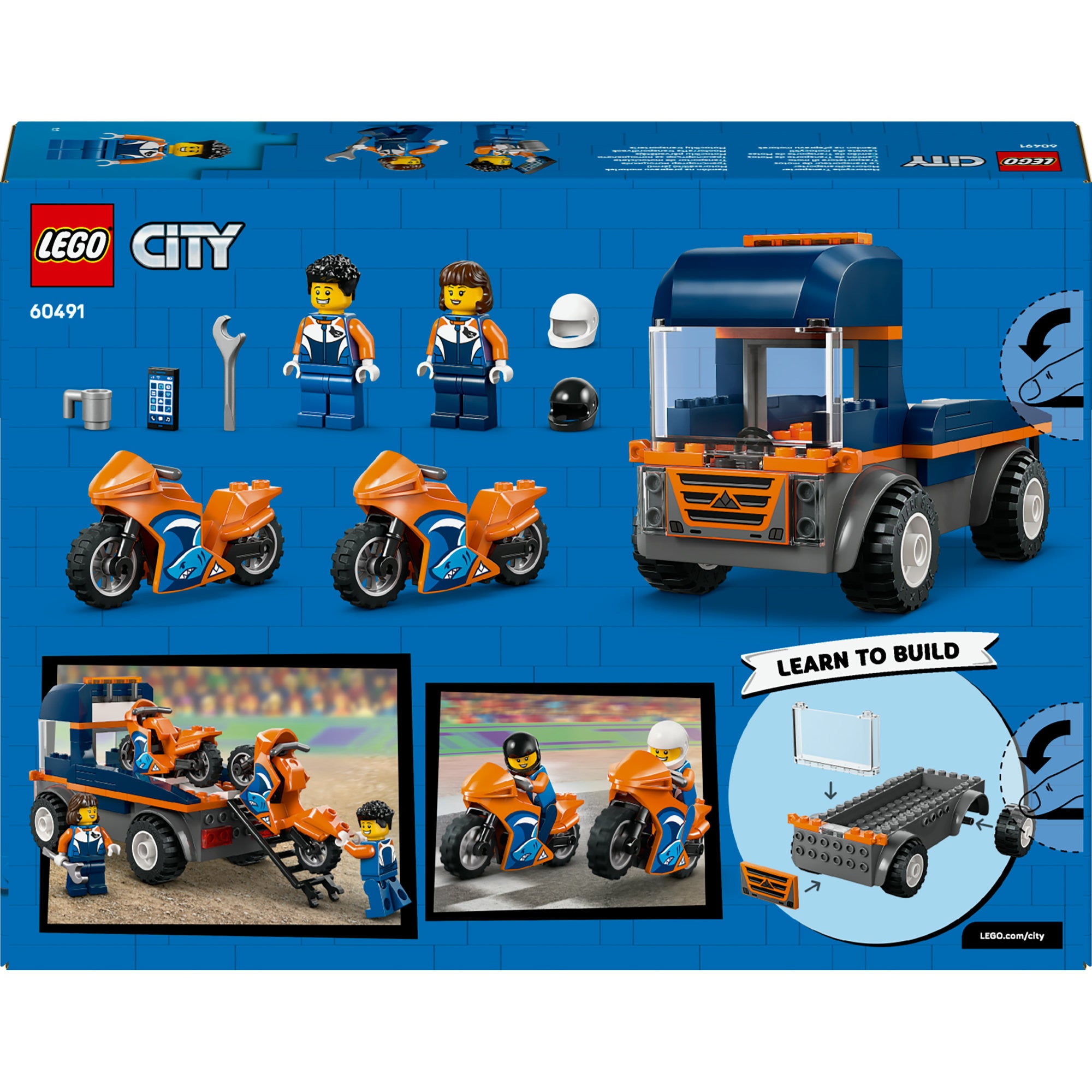 LEGO City Motorradtransporter Bauspielzeug
