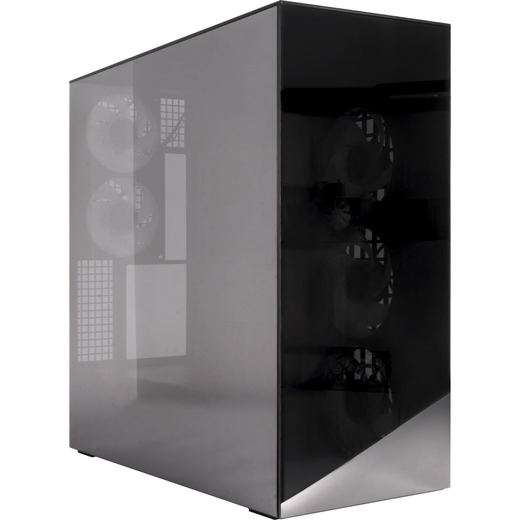 Arctic xtender midi tower behuizing (zwart | 2x usb-a | 1x usb-c | rgb | tempered glass)
