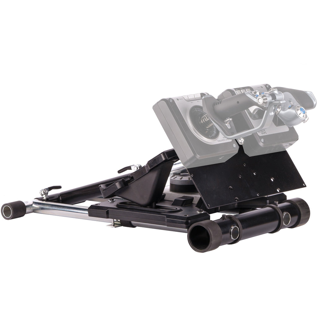 Wheel stand pro deluxe v2 thrustmaster hotas warth houder (zwart, voor thrustmaster hotas warthog, saitek x-55, x52, pro en x65)