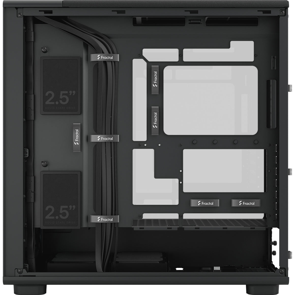 Fractal design epoch xl tg rgb midi tower behuizing (zwart | 2x usb-a | 1x usb-c | rgb | tempered glass)