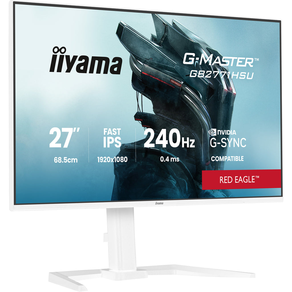 Iiyama g-master red eagle gb2771hsu-w1 27 gaming monitor (wit (mat), 2x hdmi, displayport, usb-a, usb-c, 240 hz)