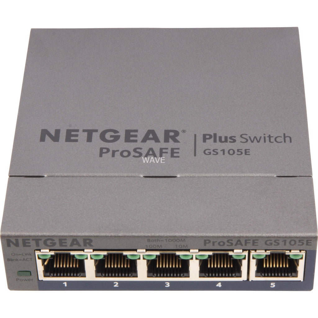 Netgear prosafe gs105e v2 switch (grijs)