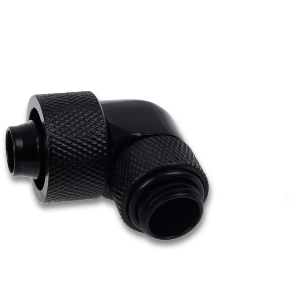 Alphacool eiszapfen 16 10mm screw-on nozzle 90° rotatable g1 4 verbinding (zwart, 4 stuks)