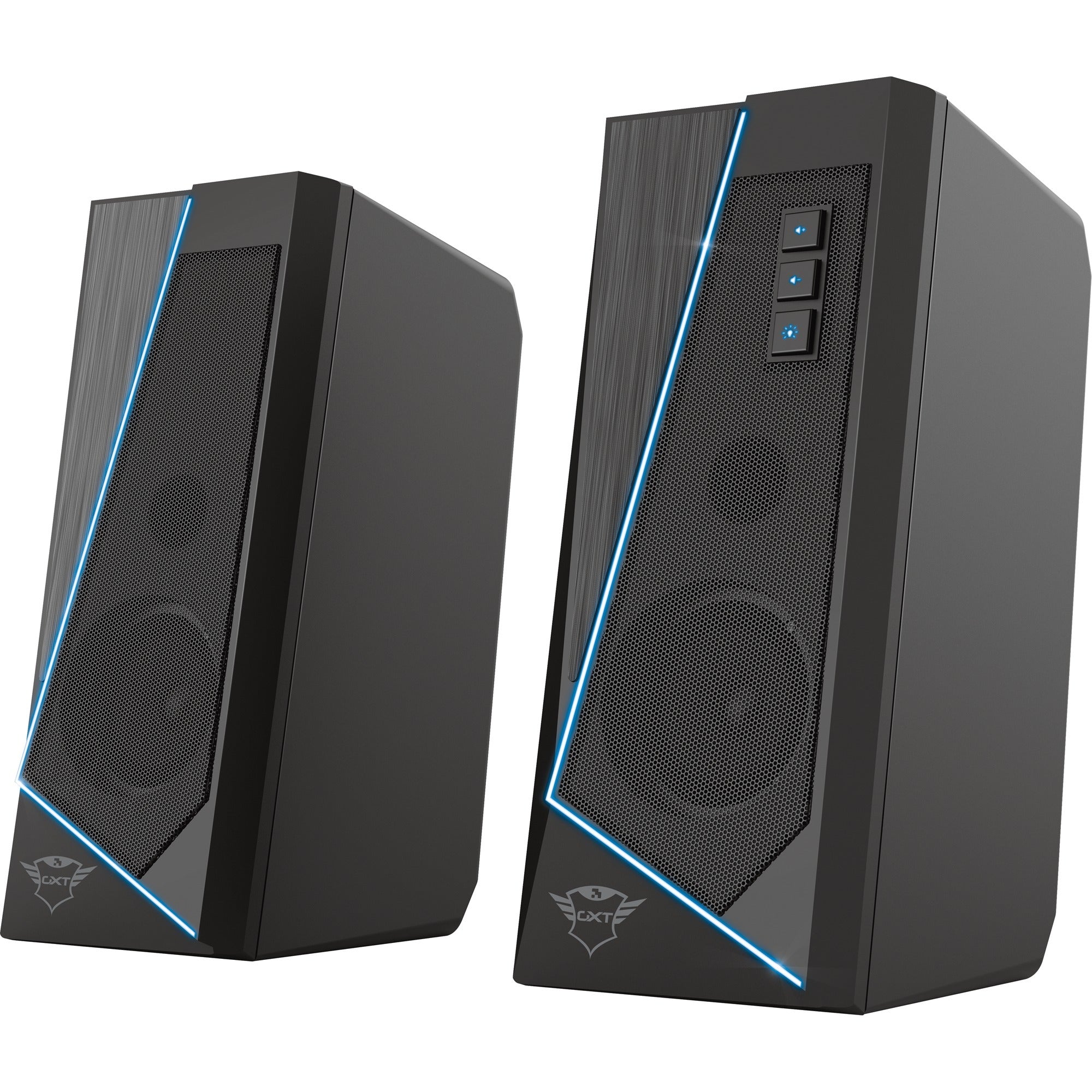 Trust gxt 609 zoxa rgb-verlichte speakerset pc-luidspreker (zwart, rgb led)