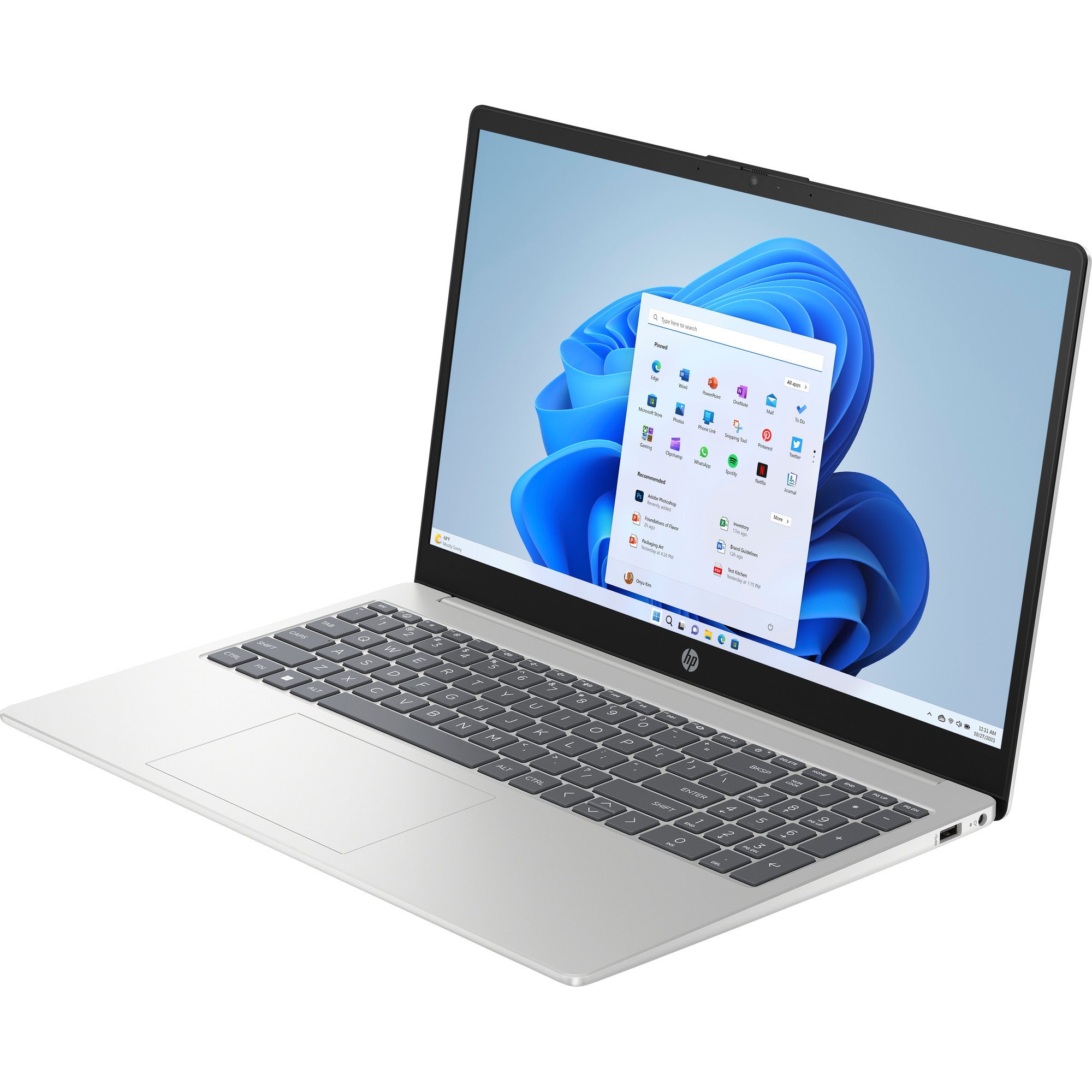 Hp 15-fc0076nd (bn6m8ea) 15.6 laptop (zilver | ryzen 7 7730u | radeon graphics | 16 gb | 512 gb ssd)