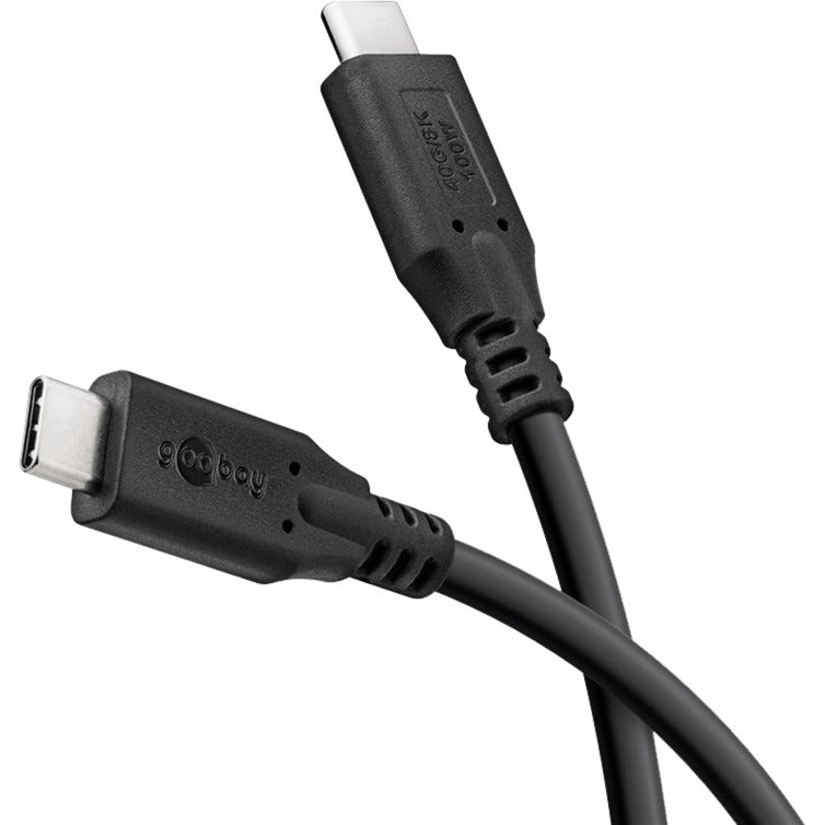 Goobay usb-c 4.0 > usb-c kabel (zwart, 2 meter)
