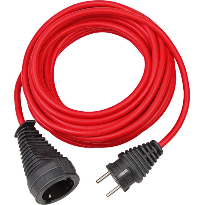 Brennenstuhl kwaliteits kunststof verlengsnoer 10m rood h05vv-f 3g1,5 *fr*