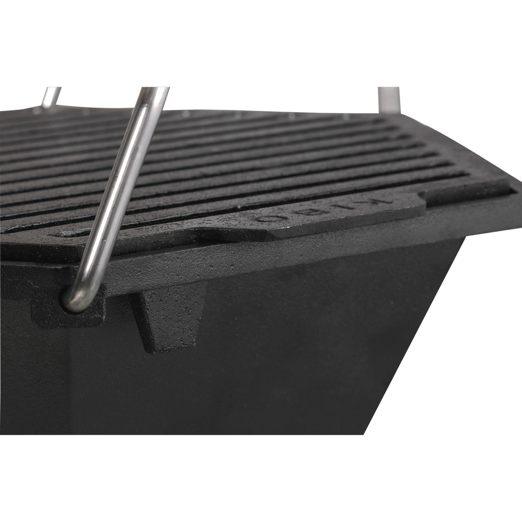 The windmill kibo grill model 3.0 houtskoolbarbecue (zwart)