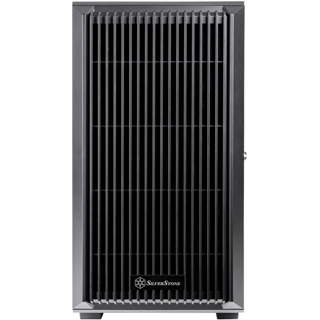 Silverstone cs382 mini tower behuizing (zwart | 2x usb-a | 1x usb-c)