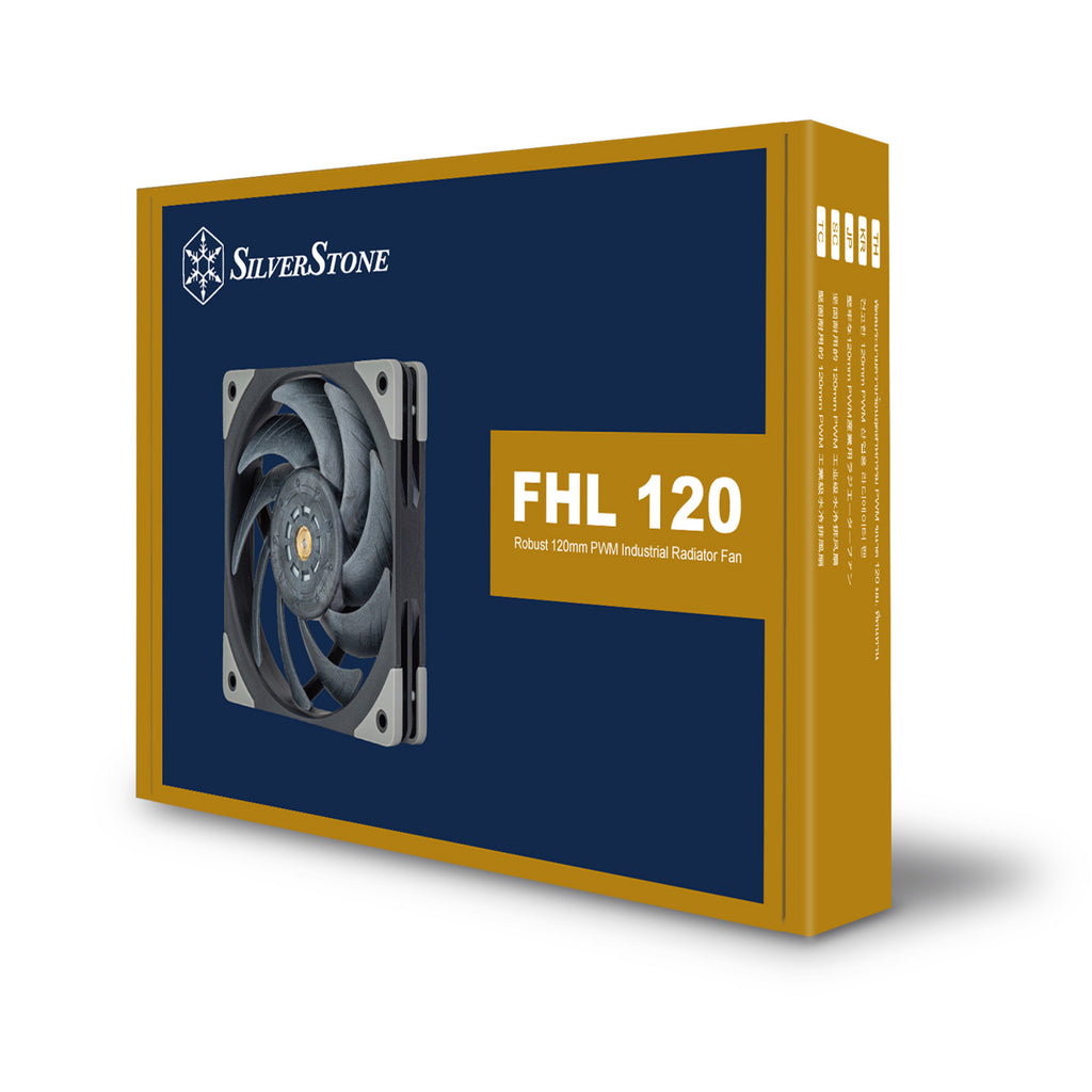 Silverstone fhl120 case fan (zwart, 120 x 120 x 25 mm, pwm)