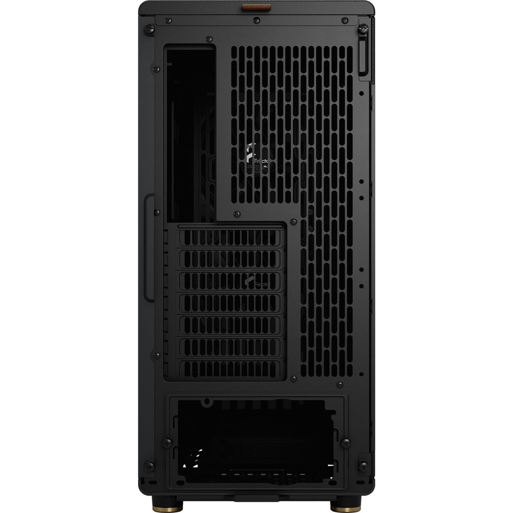 Fractal design north midi tower behuizing (zwart houtkleur | 2x usb-a | 1x usb-c)