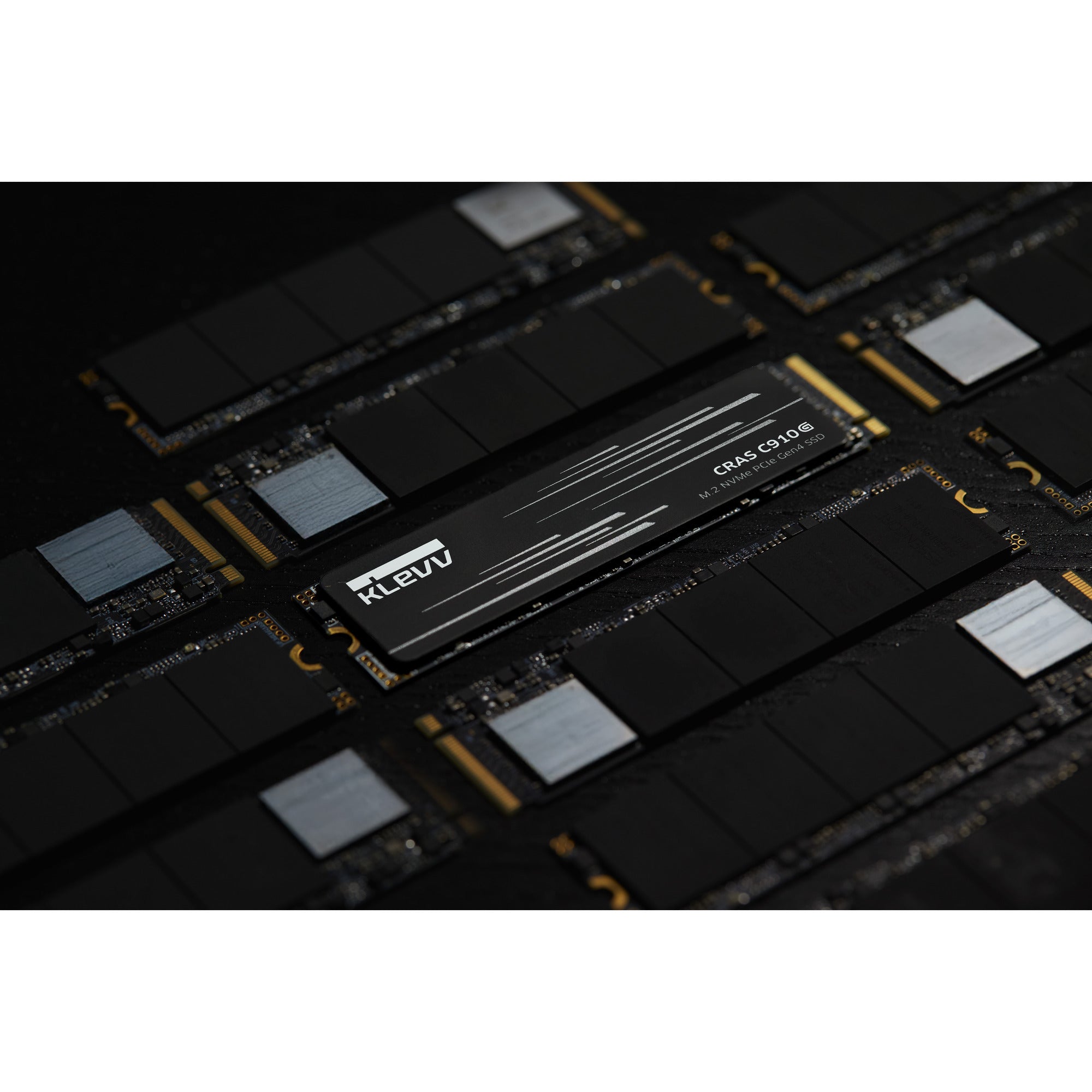 Klevv cras c910g 4 tb ssd (zwart, k04tbm2sp0-10g, pcie gen 4.0 x4, nvme 2.0)