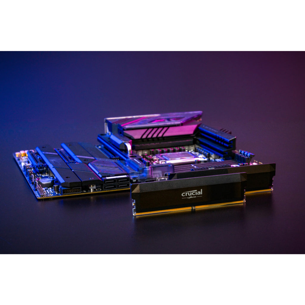 Crucial pro oc 32 gb ddr5-6000 (2x 16 gb) werkgeheugen (zwart, cp2k16g60c36u5b, xmp 3.0, expo)