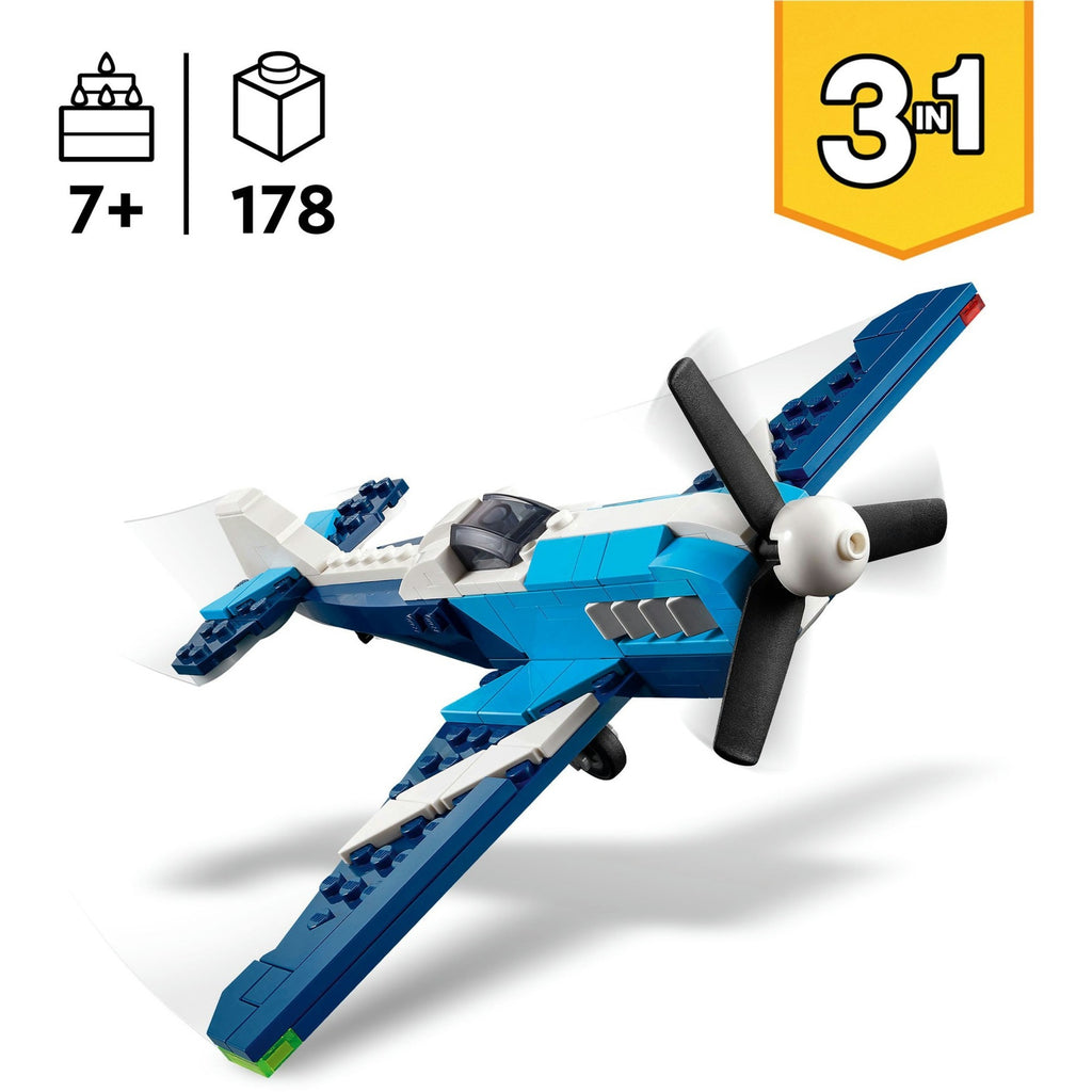 Lego creator 31160 luchtvaart: racevliegtuig