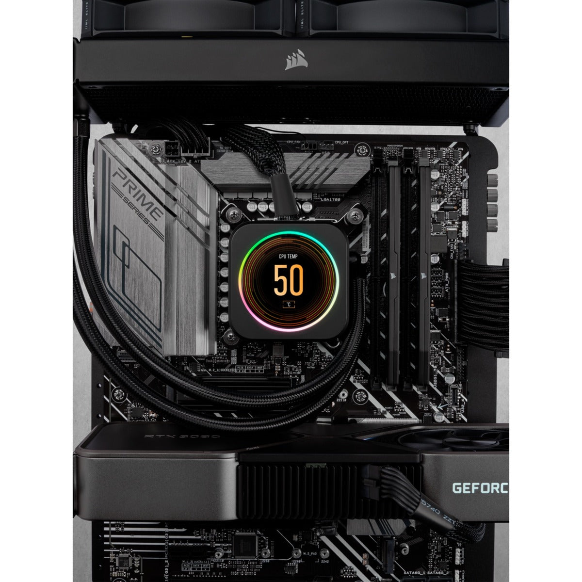 Corsair vengeance 32 gb ddr5-5200 (2x 16 gb) werkgeheugen (zwart, cmk32gx5m2b5200c40, xmp 3.0)
