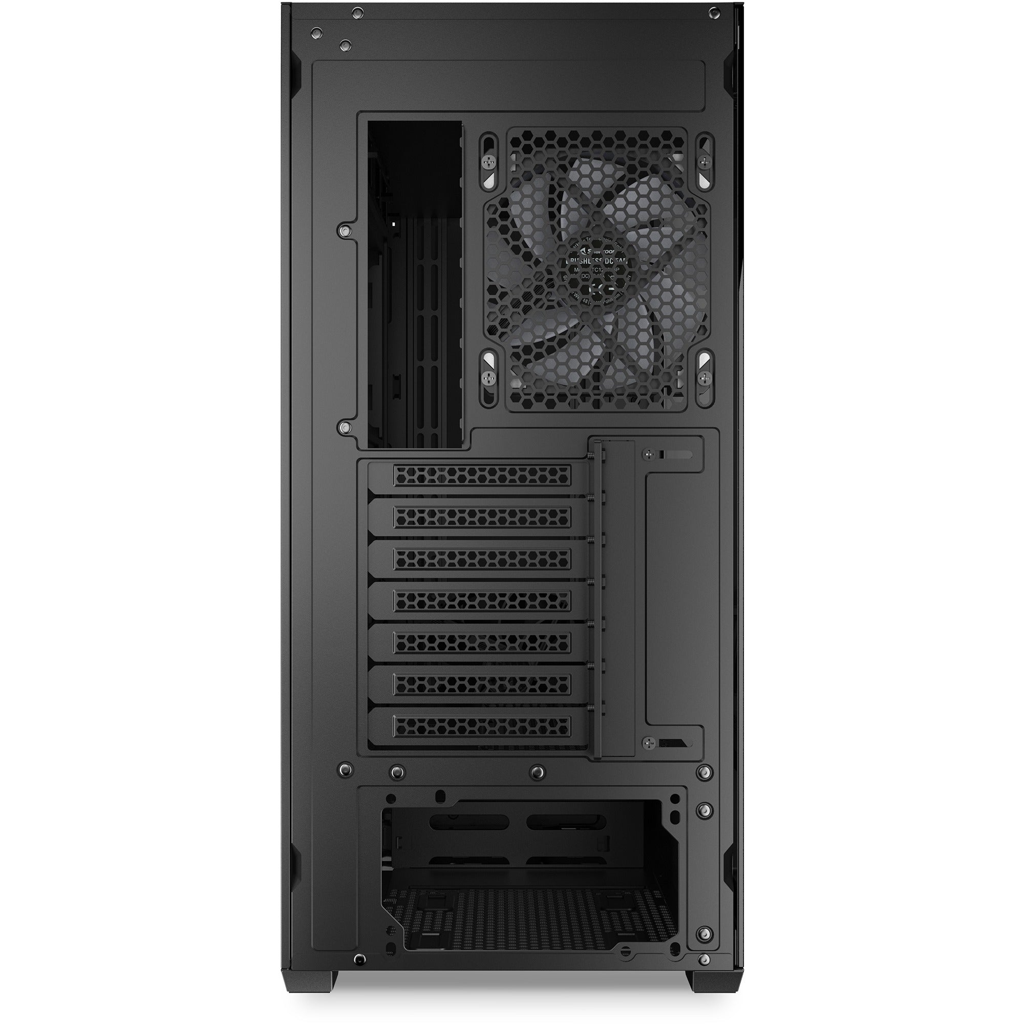 Sharkoon ak2 rgb midi tower behuizing (zwart | 2x usb-a | 1x usb-c | rgb | tempered glass)