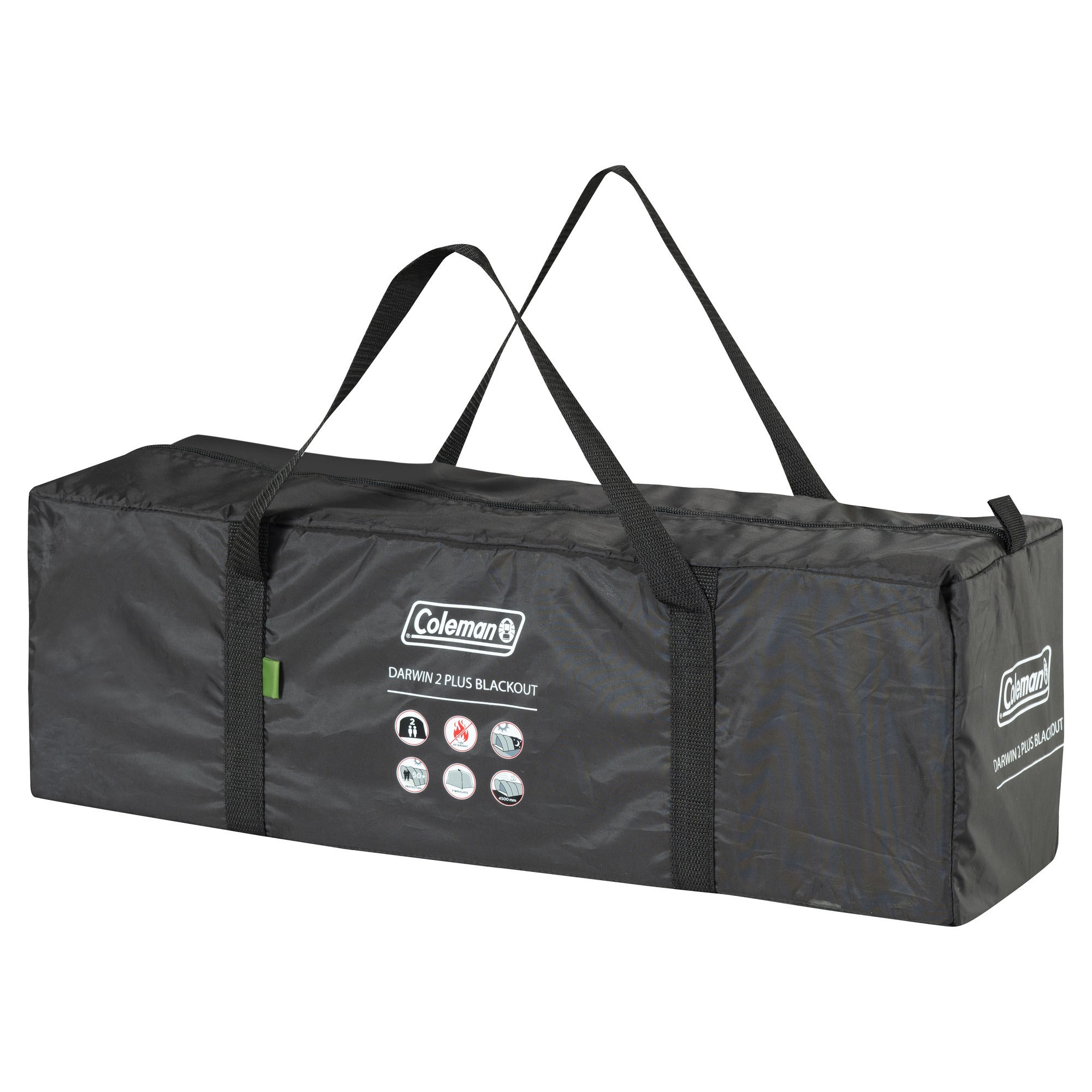 Coleman darwin 2 plus blackout tent – 2 persoons koepeltent - blackout bedroom technology – met luifel - groen