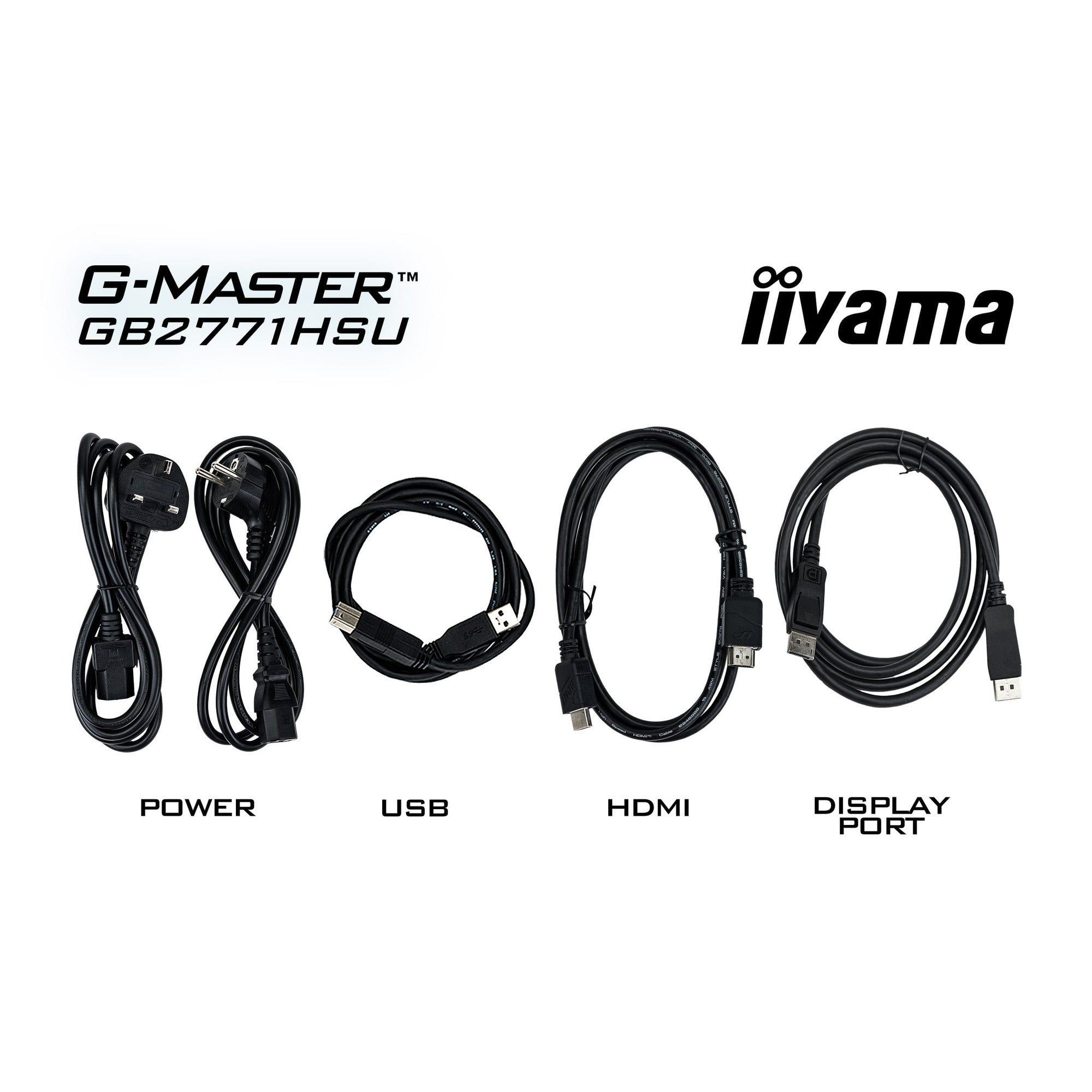 Iiyama g-master red eagle gb2771hsu-b1 27 gaming monitor (zwart, 2x hdmi, displayport, usb-a, usb-c, 240 hz)