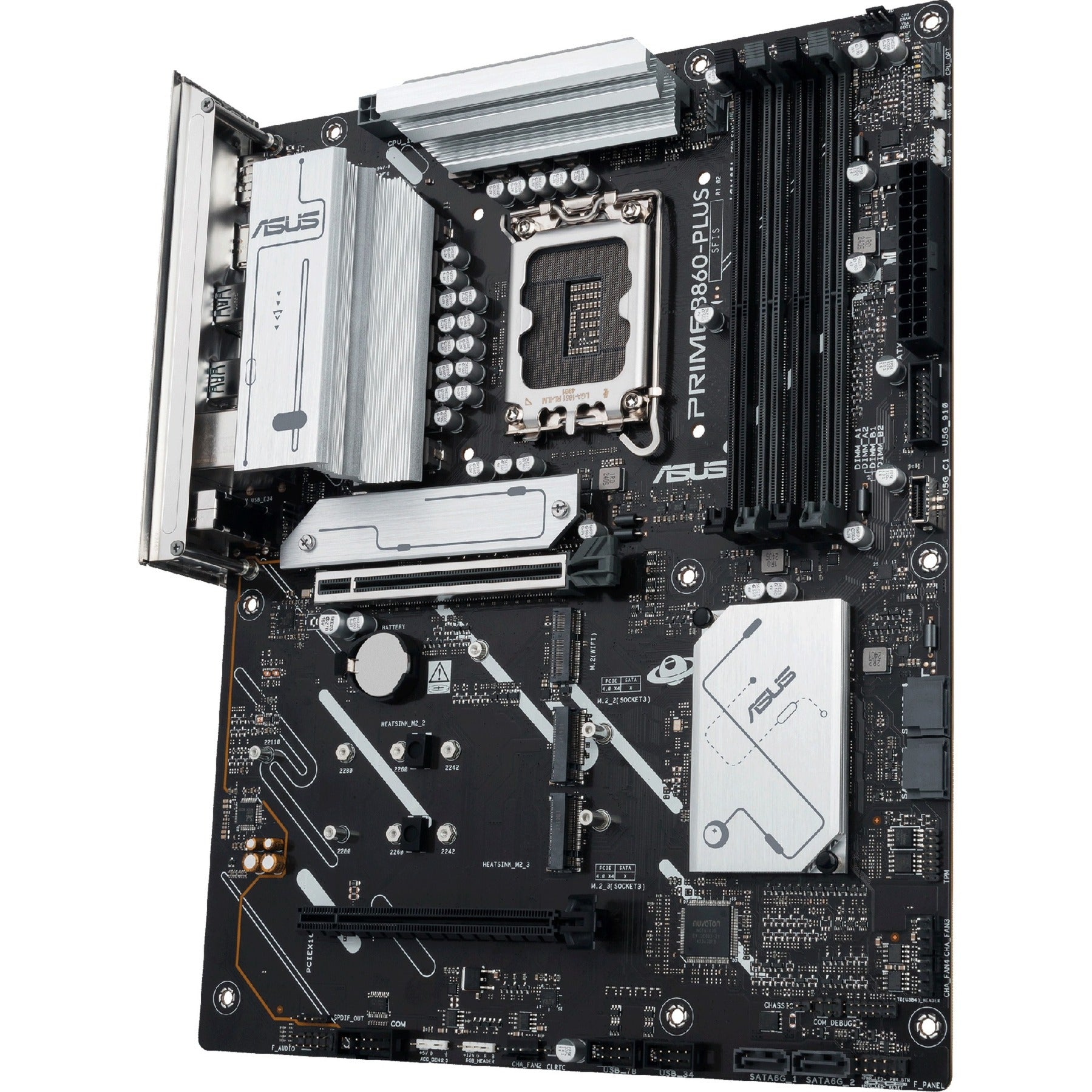 Asus prime b860-plus-csm socket 1851 moederbord (raid, 2.5 gb-lan, sound, atx)