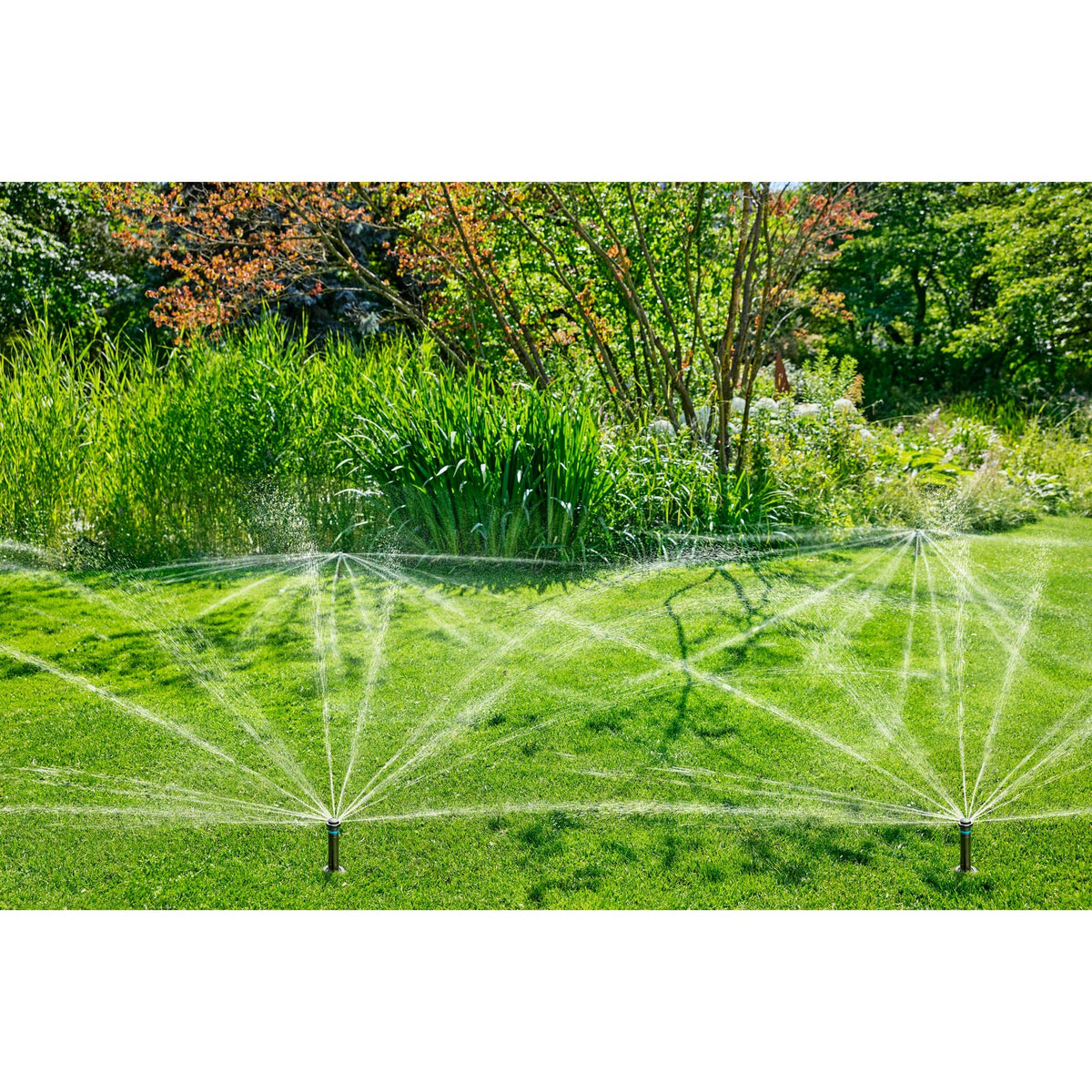 Gardena pop-up sprinkler md80 sproeier (zwart grijs, sproeiafstand tussen 3,5 m en 5 m)
