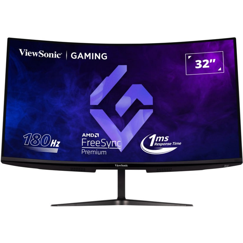 Viewsonic vx3218c-2k 32 curved gaming monitor (zwart, 2x hdmi, 1x displayport, 180 hz)