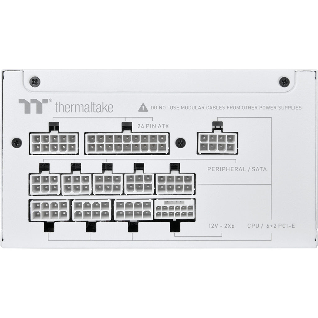 Thermaltake toughpower gt snow modulaire 1000 watt voeding (wit, 5x pcie)
