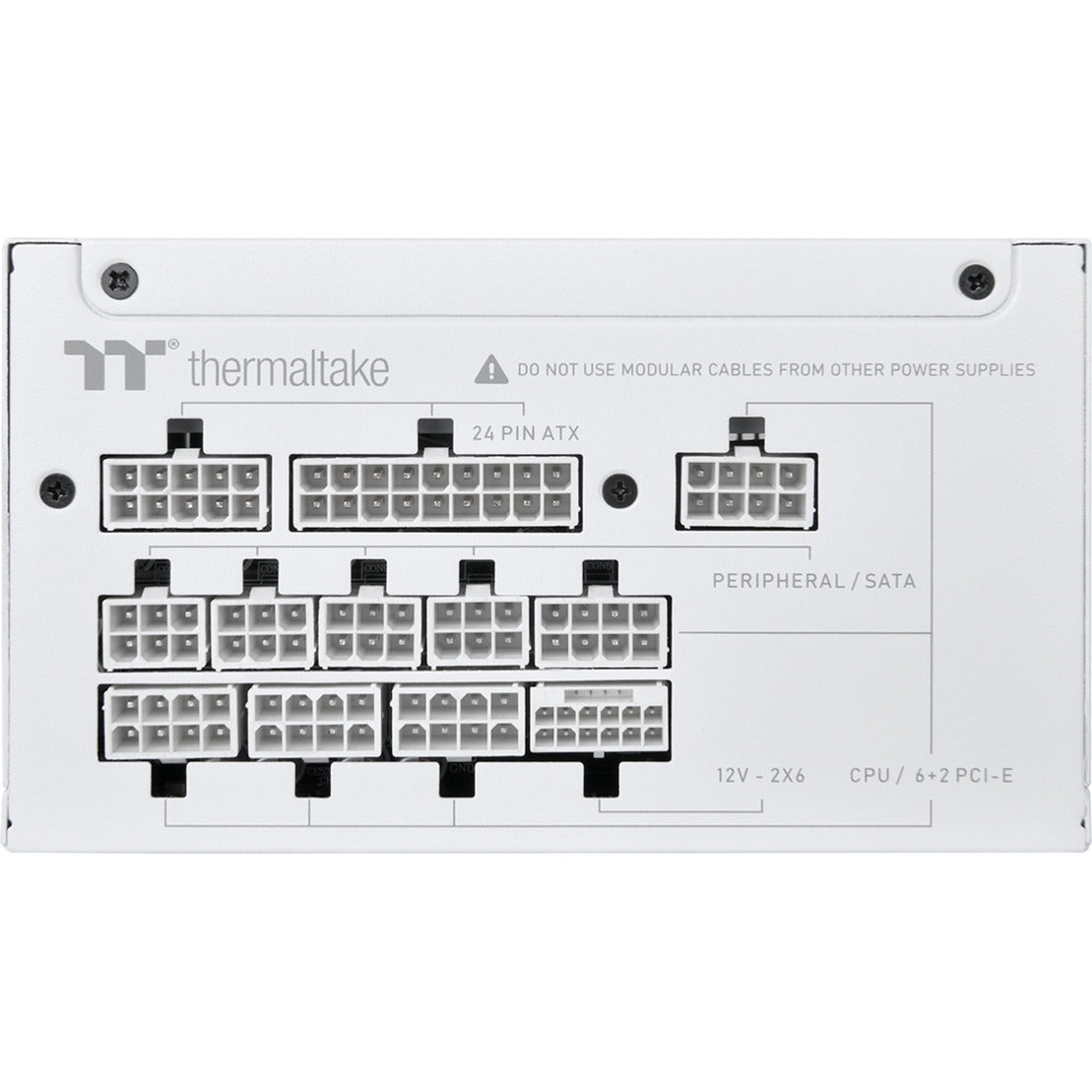 Thermaltake toughpower gt snow modulaire 1000 watt voeding (wit, 5x pcie)