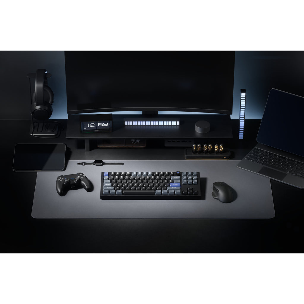 Keychron q3 he 8k magnetic switch keyboard (zwart, us lay-out (qwerty), ultra-fast lime, 80% (tkl) , rgb, hot swap, 8k)