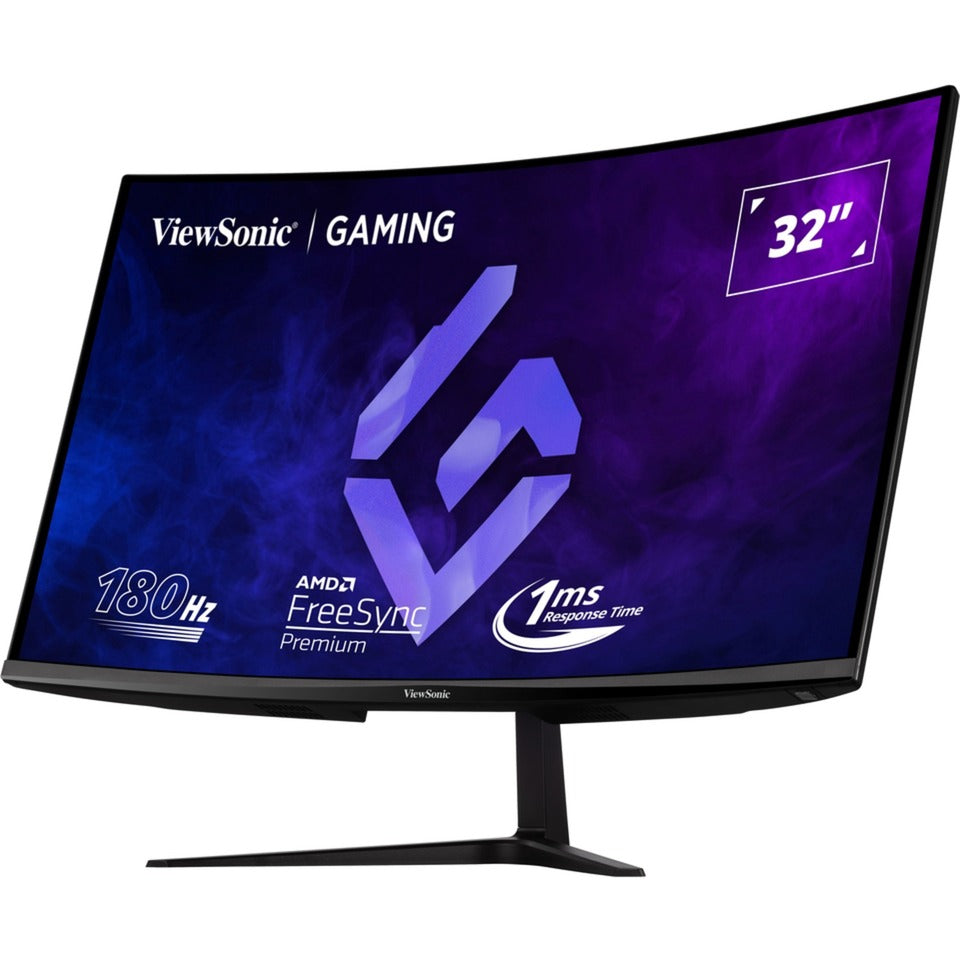 Viewsonic vx3218c-2k 32 curved gaming monitor (zwart, 2x hdmi, 1x displayport, 180 hz)