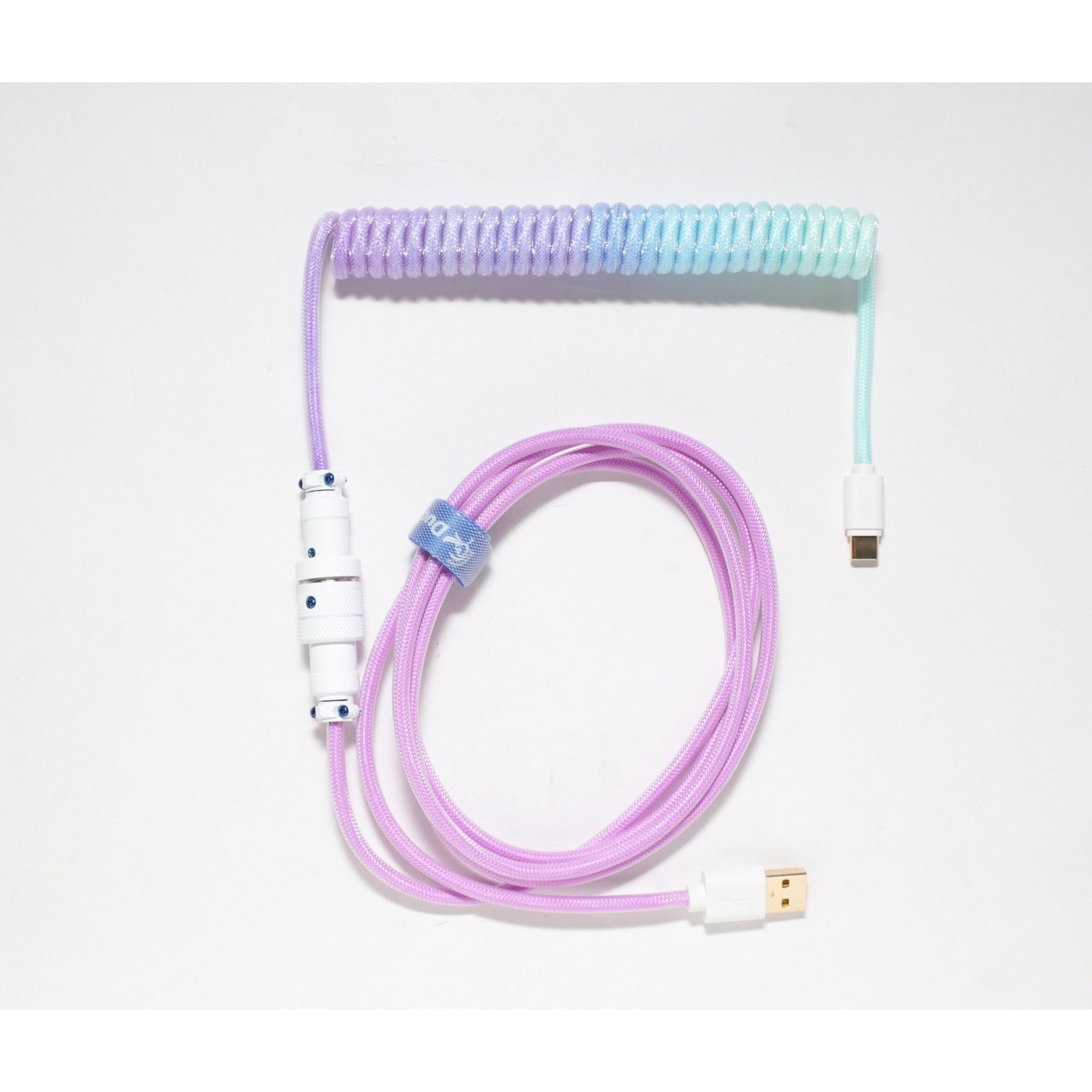 Ducky coiled cable v2 - azure kabel