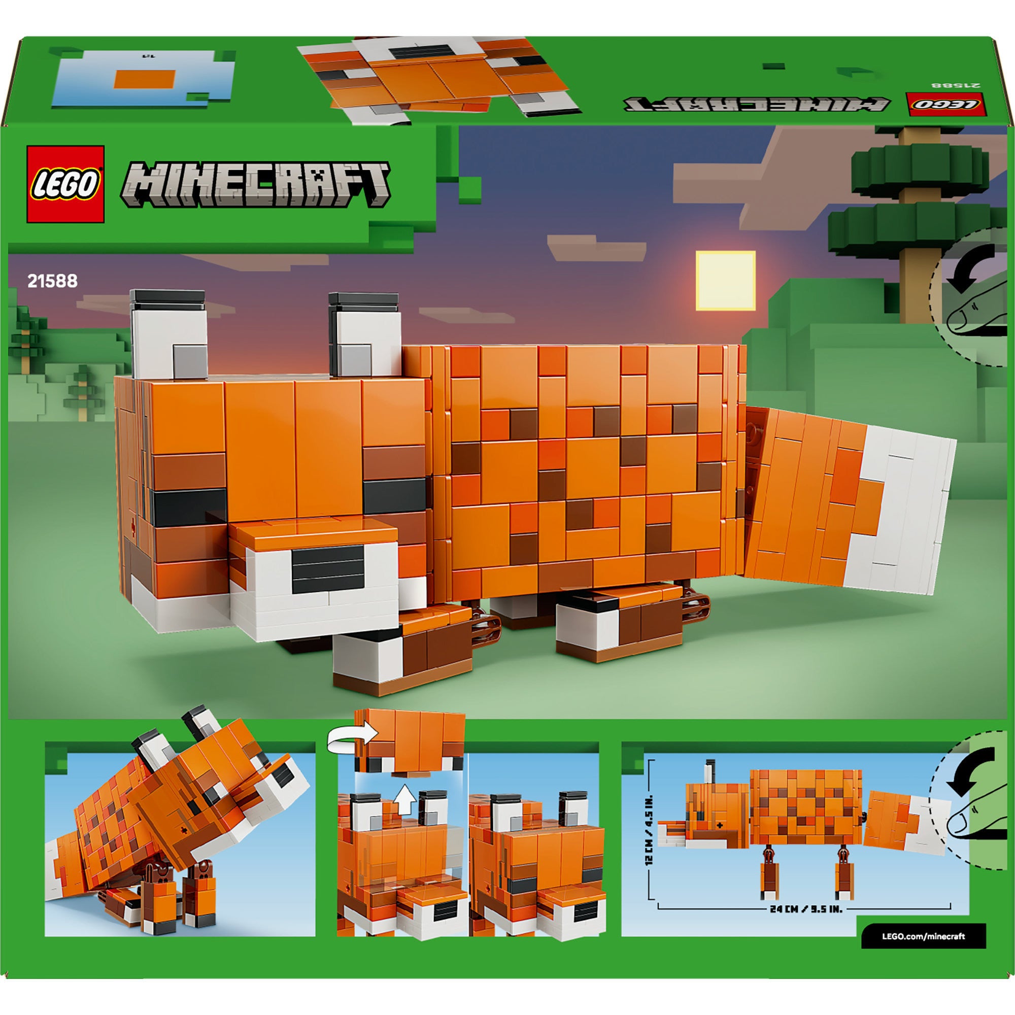 LEGO Minecraft Fuchs-Bauspielzeug