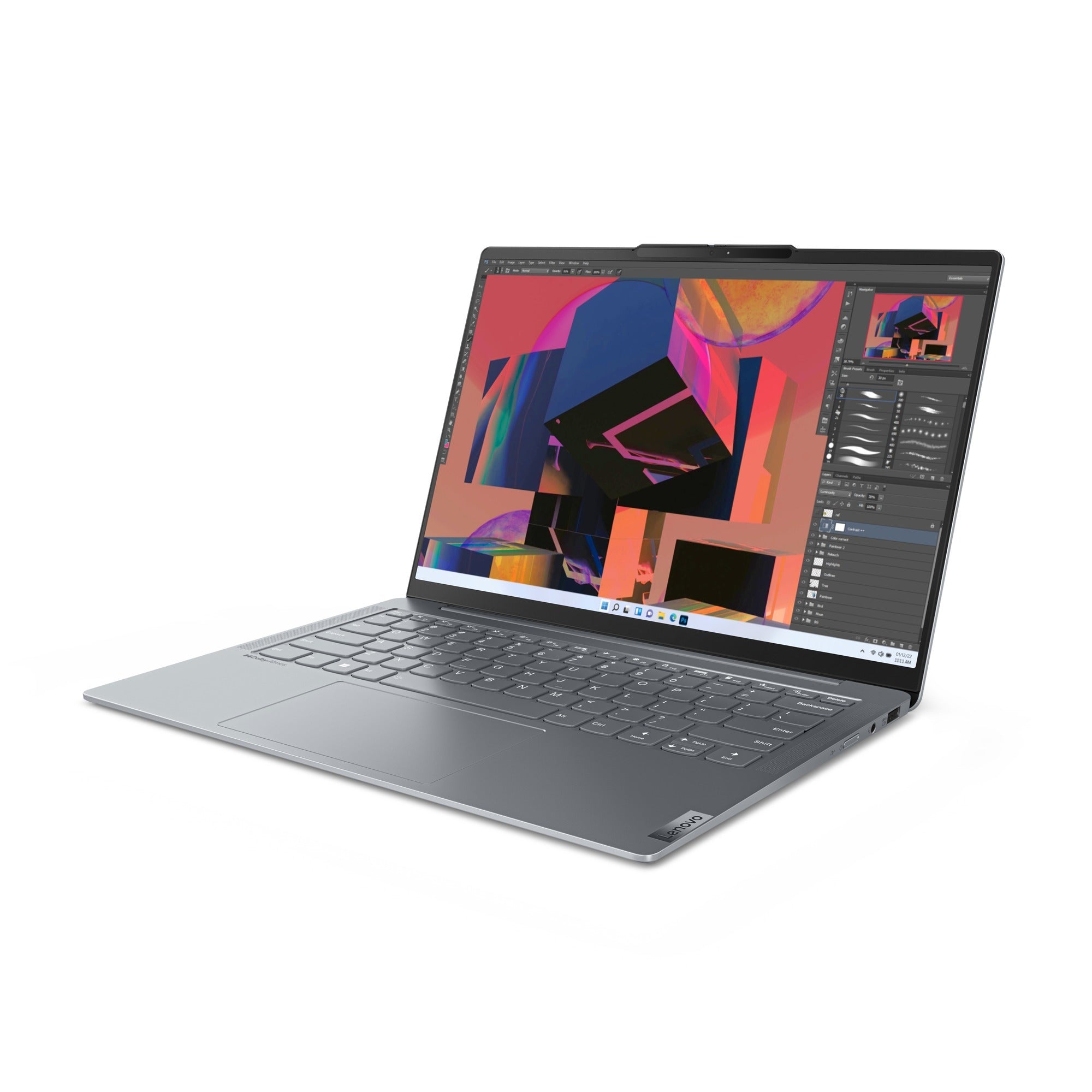 Lenovo yoga slim 6 14apu8 (82x3003qmh) 14 laptop (grijs | r5 7540u | radeon 740m graphics | 16 gb | 512 gb ssd)