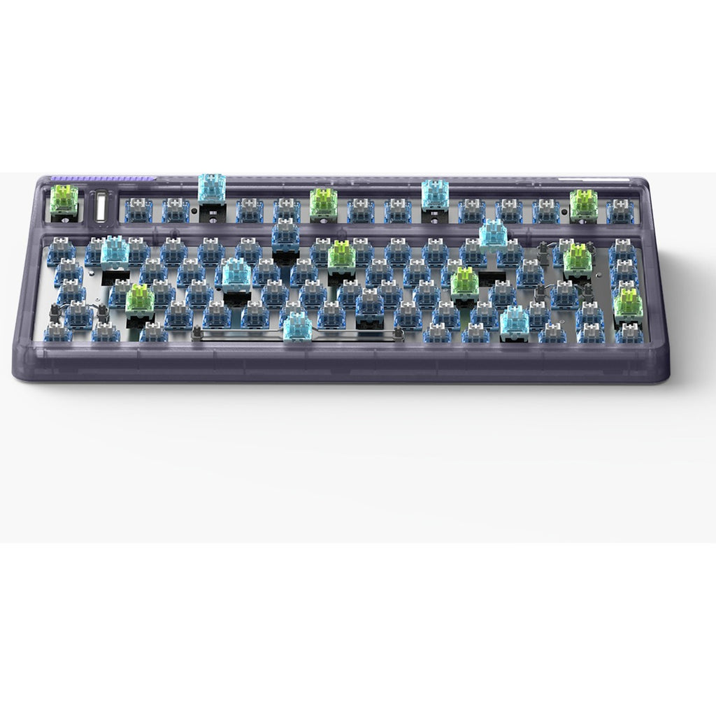 Iqunix og80 lavandin wireless mechanical keyboard (lavendel, us lay-out (qwerty), cherry mx brown, 80% (tkl), hot-swappable, pbt, 2.4ghz | bluetooth 5.1 | usb-c)