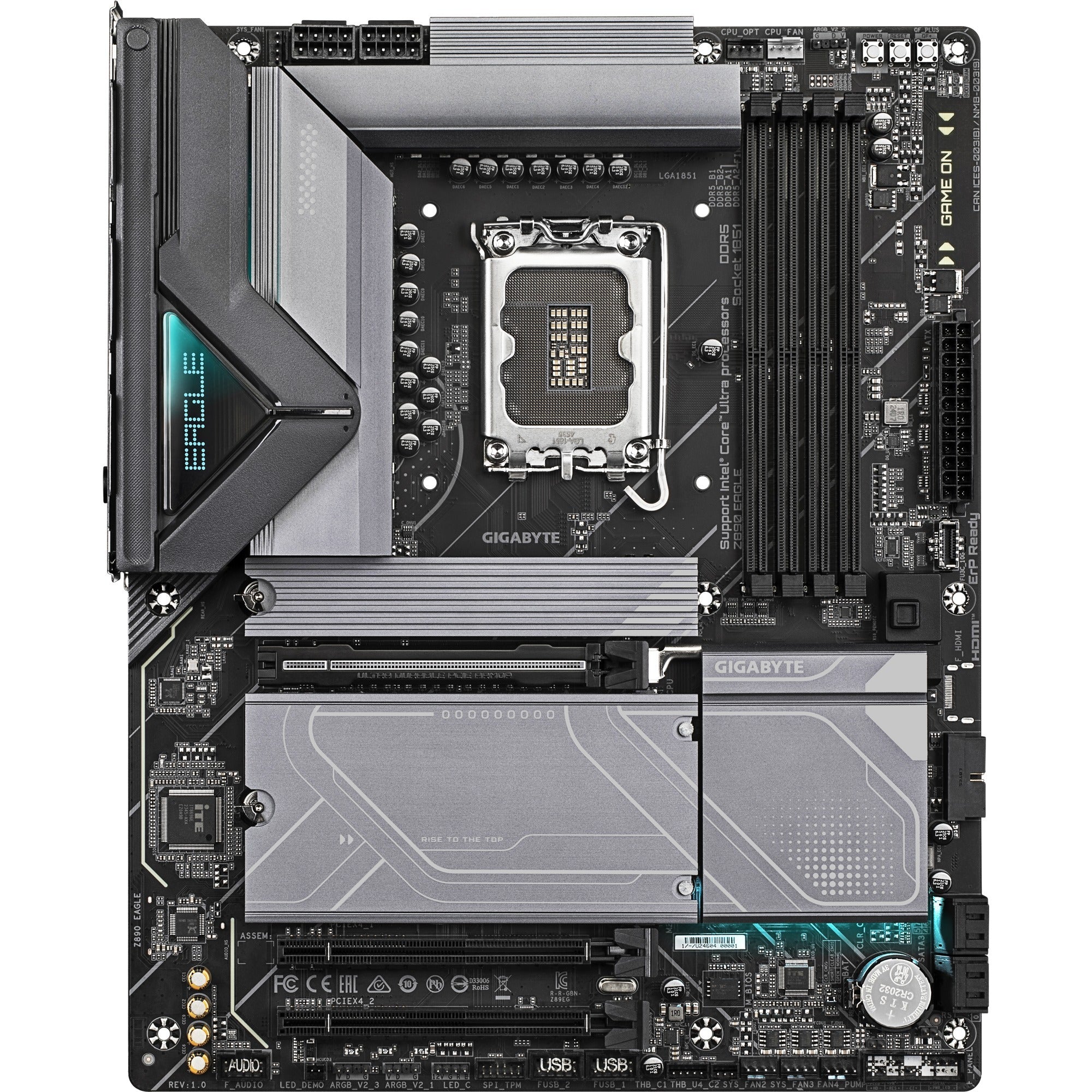 Gigabyte z890 eagle socket 1851 moederbord (raid, 2.5gb-lan, sound, atx)