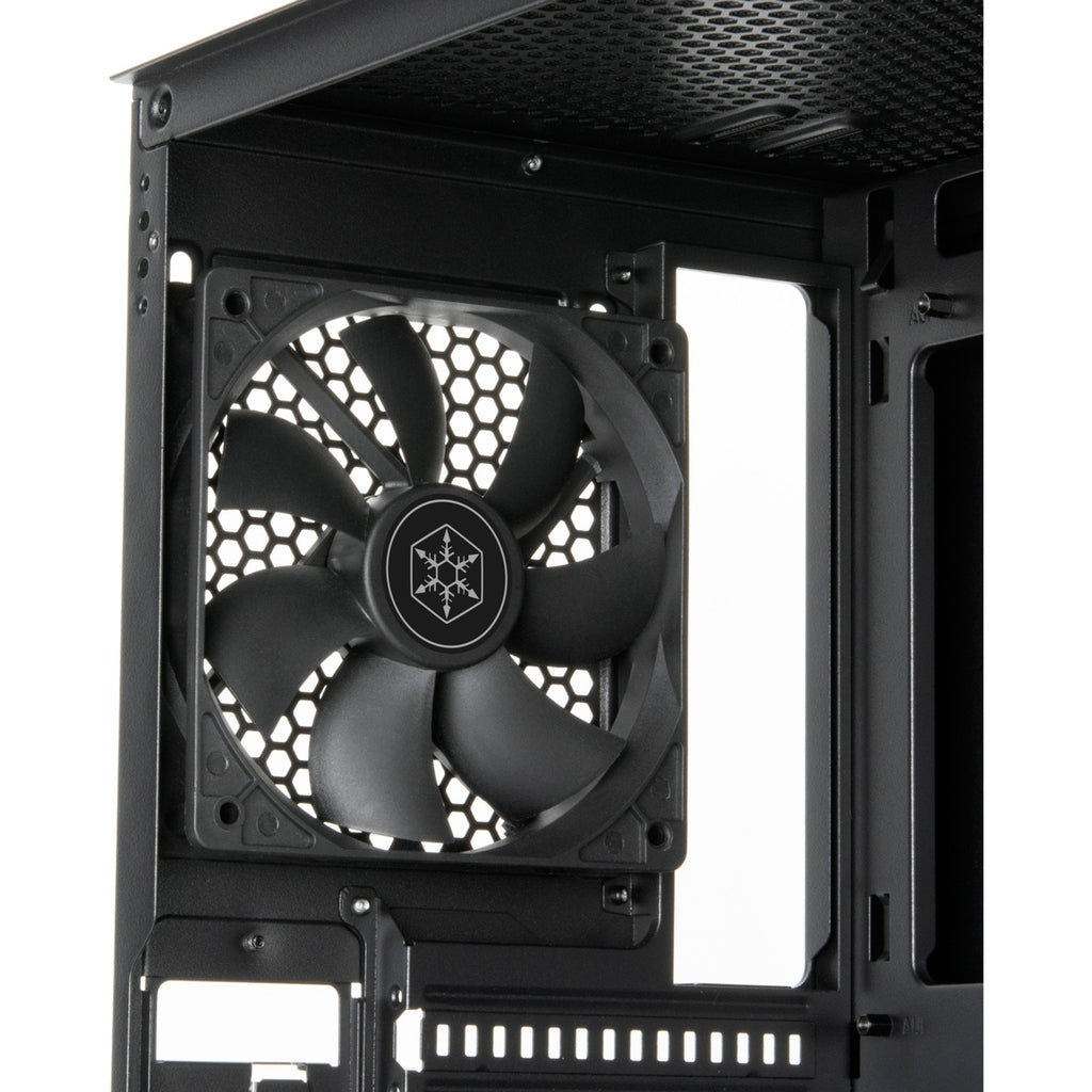 Silverstone fara r1 v2 midi tower behuizing (zwart | 3x usb-a | tempered glass)