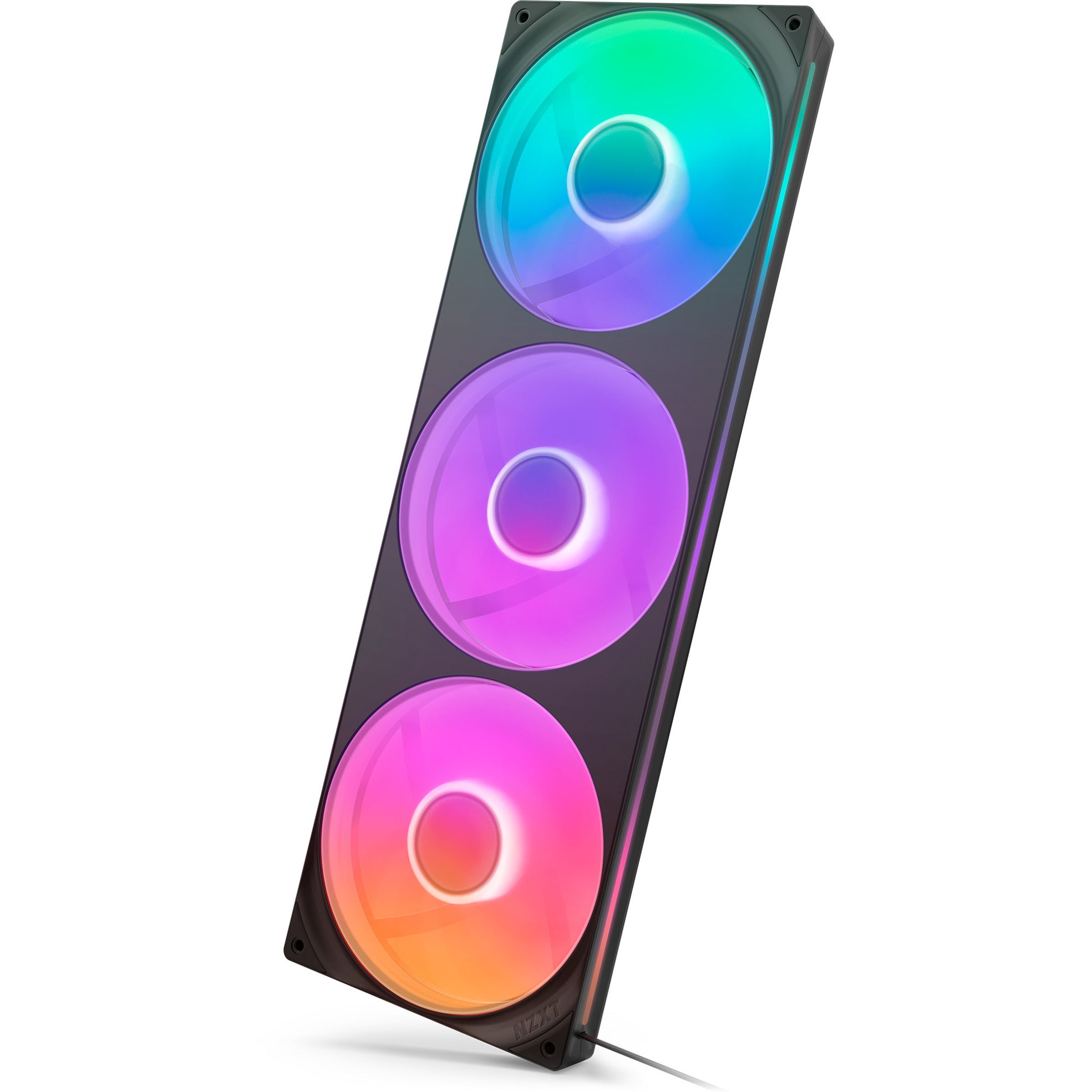 Nzxt f420 rgb core case fans (zwart, 3 stuks, 420 x 140 x 26 mm)