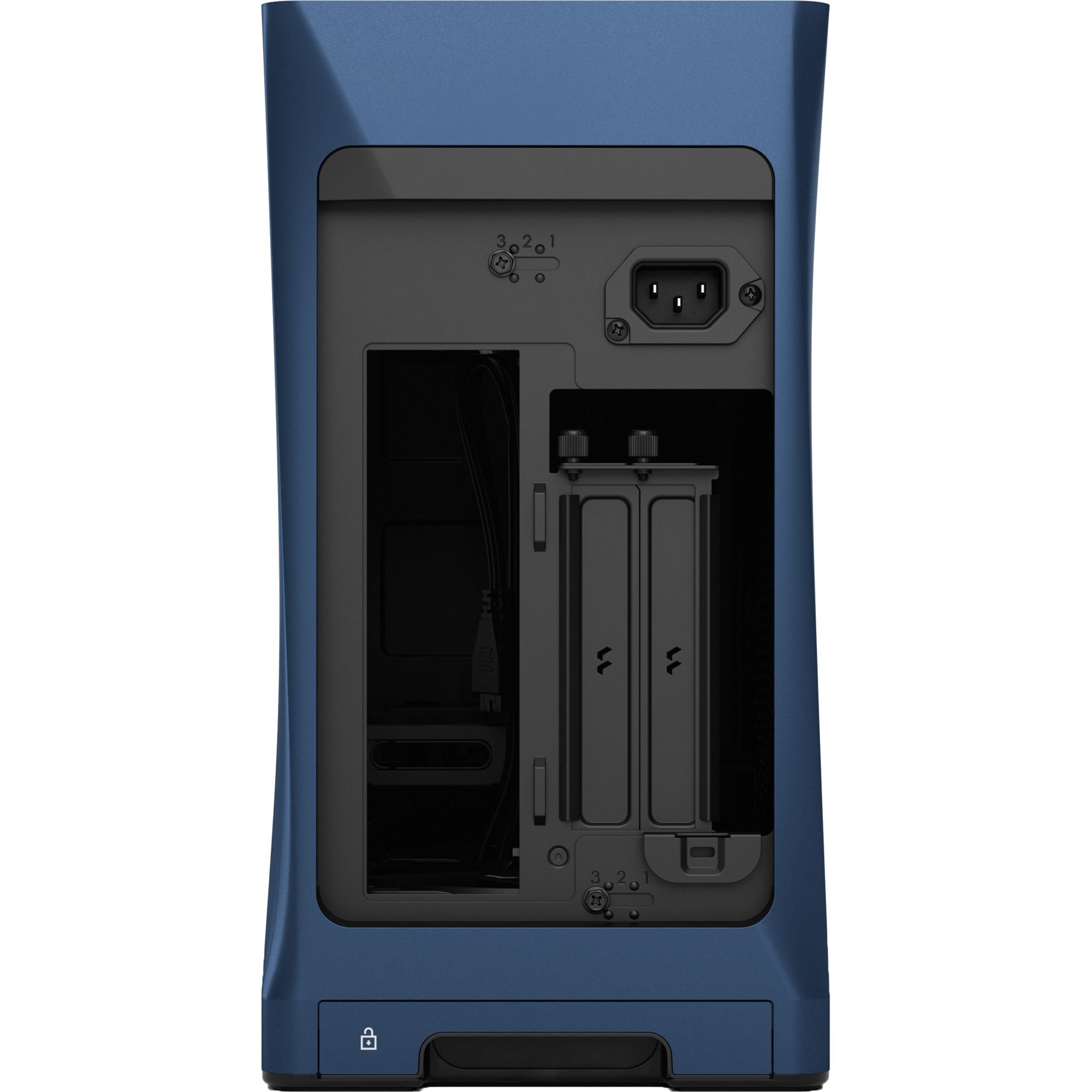 Fractal design era 2 midnight blue mini tower behuizing (donkerblauw | 2x usb-a | 1x usb-c)