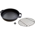 Campingaz culinary modular gietijzeren braadpan bak- braadpan (zwart roestvrij staal)