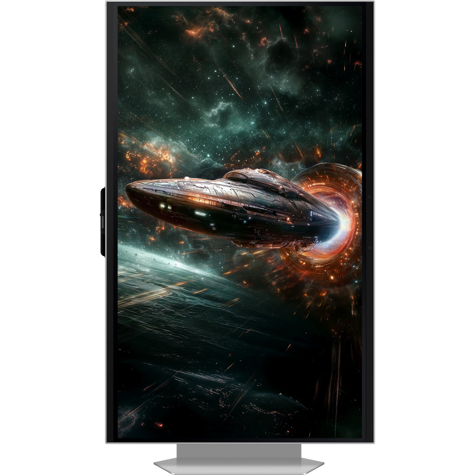 Samsung odyssey 3d g90xf 27 4k uhd gaming monitor (zilver, 2x hdmi, displayport, 2x usb-a, usb-b, 165 hz)