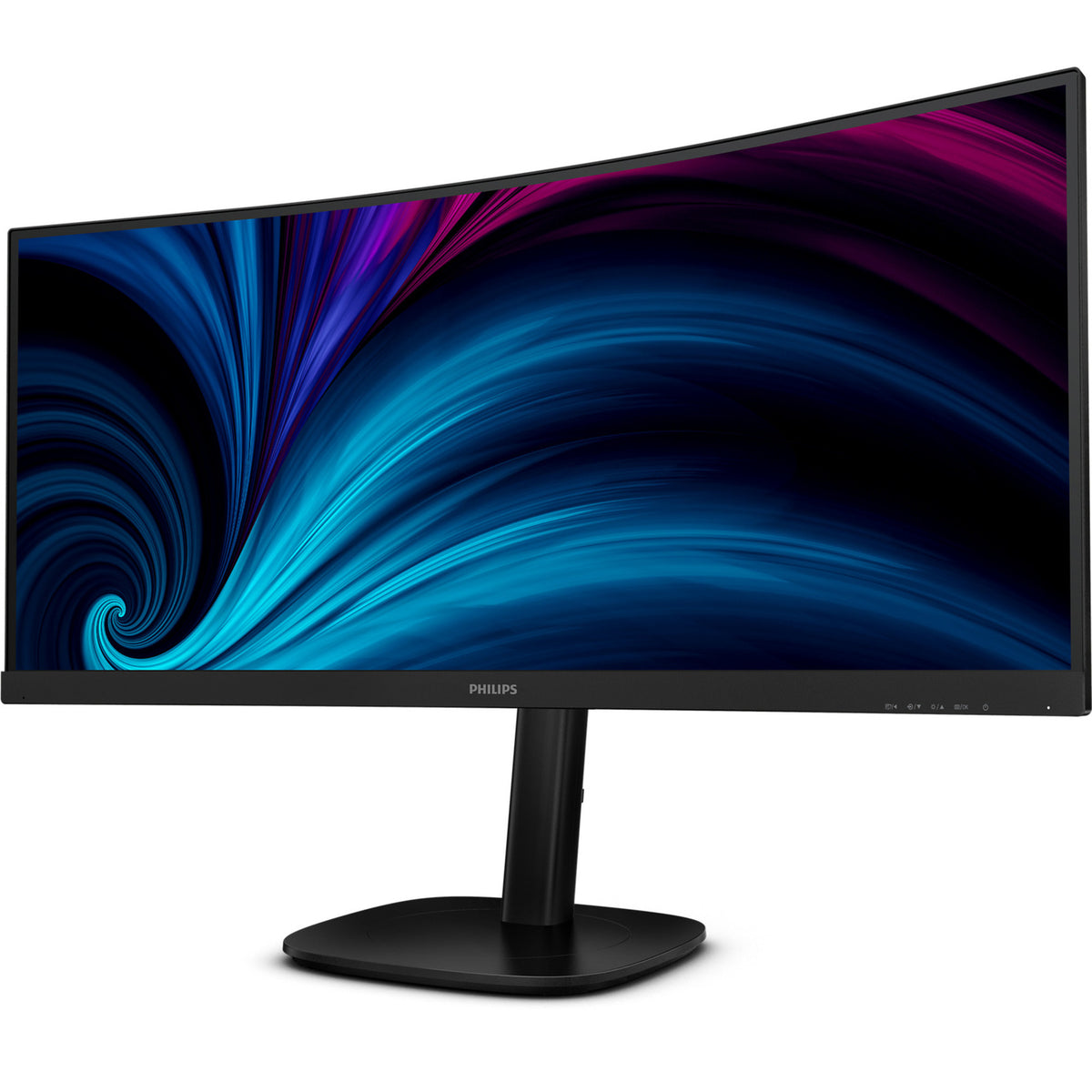 Philips 34b2u3600c 34 curved ultrawide monitor (zwart, 1x displayport, 1x hdmi, 1x usb-c, 4x usb-a, 1x rj-45, 120 hz)