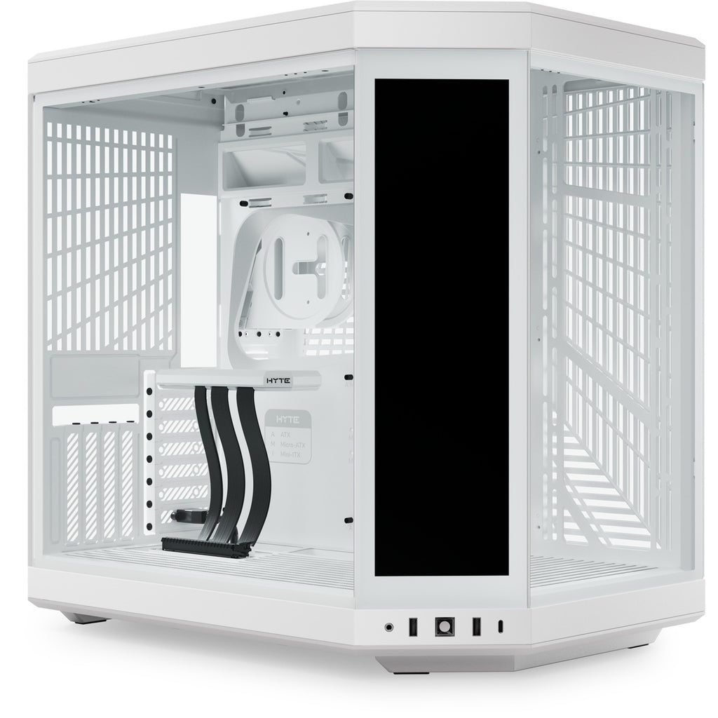 Hyte y70 touch infinite midi tower behuizing (wit | 2x usb-a | 1x usb-c | tempered glass)