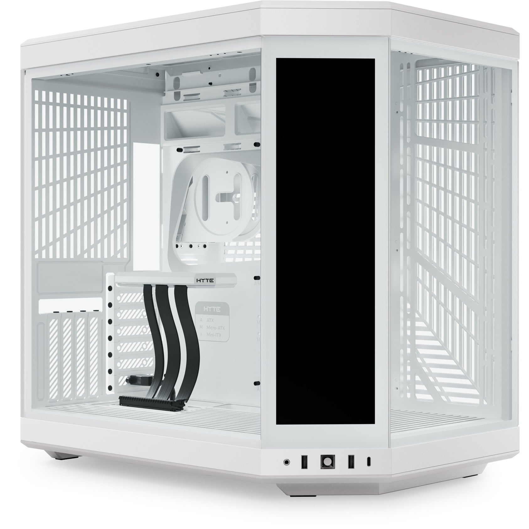 Hyte y70 touch infinite midi tower behuizing (wit | 2x usb-a | 1x usb-c | tempered glass)