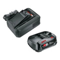 Gardena startkit p4a qc al18v-44 + 1x 2,5 ah | snellader en accu set (zwart, 14913-20 | snellader al18v-44 | pba 18v 2,5 ah soc accu)