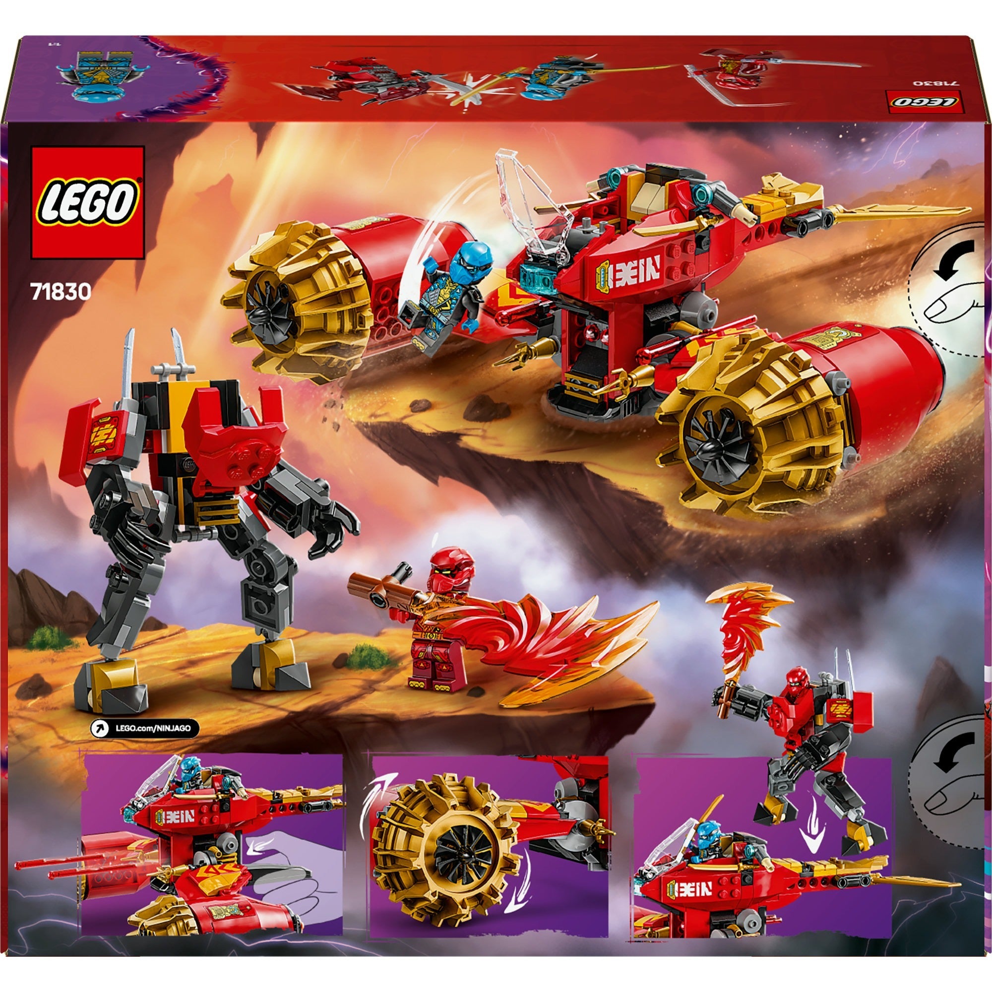 LEGO Ninjago 71830 Kais Mecha-Sturmfahrzeug