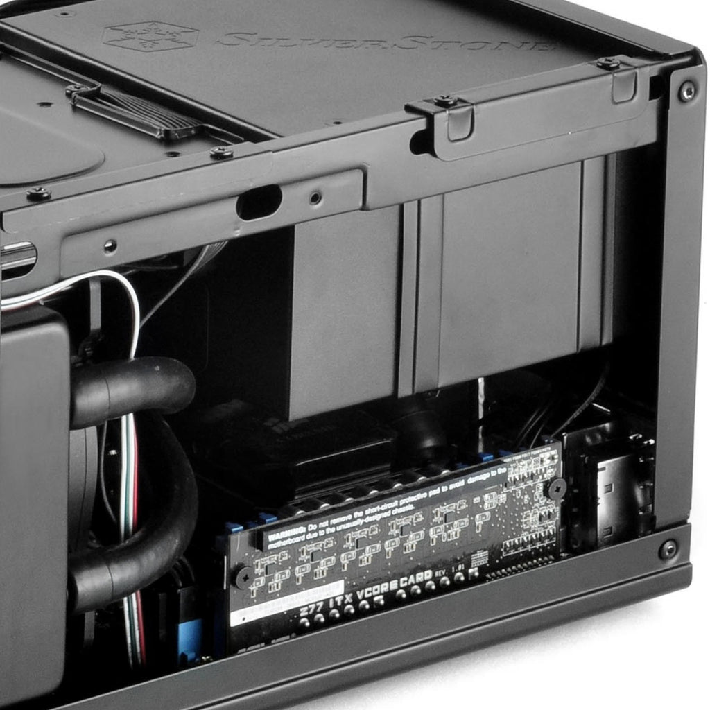 Silverstone sst-sg13b-c mini tower behuizing (zwart | 1x usb-a | 1x usb-c)